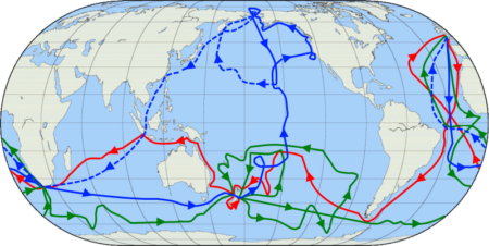 Cook's Voyages Map - Ages of Exploration