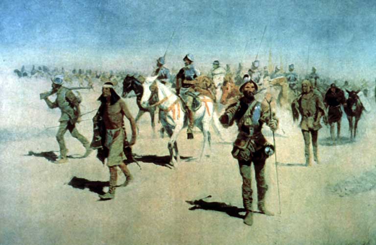 Coronado and his men head north.