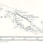 Map of the Isle of Georgia in the South Atlantic