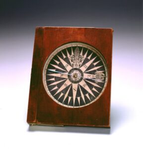 Surveyor's compasses, helped map land boundaries and angles. The Mariners' Museum 1933.0838.000001A