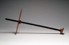 Ebony cross-staff by Hendrik Noordyk of Amsterdam dated 1804. The Mariners' Museum 1999.0011.000001A