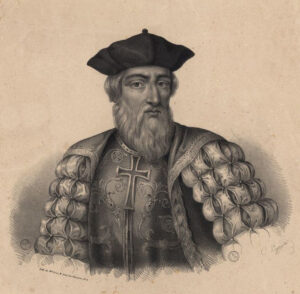 Portrait of Vasco da Gama, Portuguese explorer