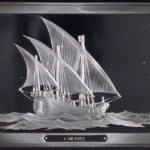 Silver ingot made as part of The Franklin Mint's commemorative Great Sailing Ships of History series, Issue No. 12. The Mariners' Museum 1974.0001.000012