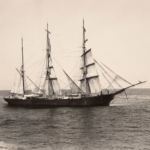 Photograph of the profile view of the barque "Cedar Croft." The Mariners' Museum P0001.011-01--PK8072