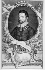 "Sir Francis Drake," 1587, Engraving by J. Houbraken