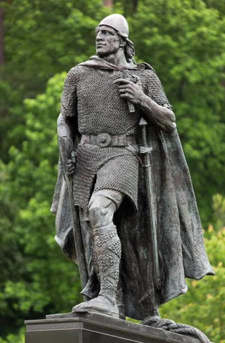 Bronze statue outside The Mariners' Museum commemorating the early explorations of Leif Eriksson in 1001 CE. The Mariners' Museum 1940.0097.000001A