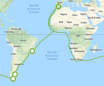 route of magellan's voyage