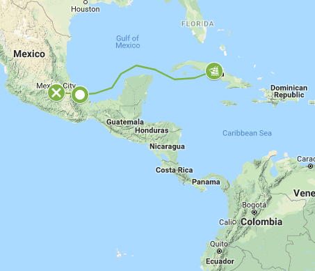 map of cortes journey