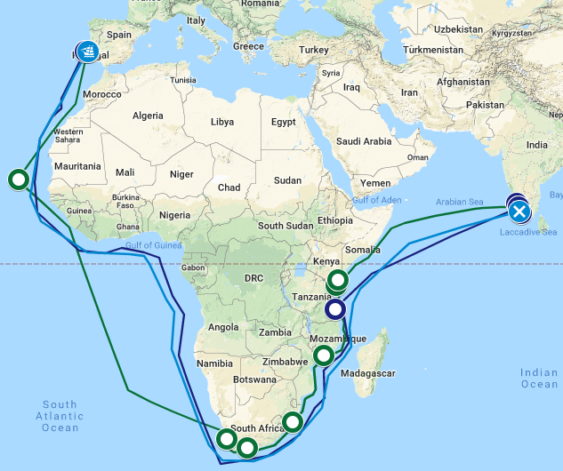 Vasco da Gama Interactive Map Ages of Exploration