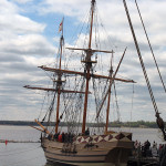 A recreation of the ship the Godspeed, located at Jamestown Settlement, Virginia.