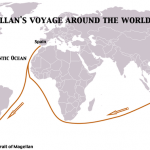 Magellan's voyage around the world.