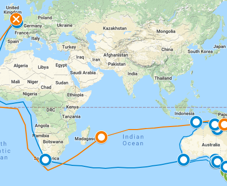 matthew flinders voyage map